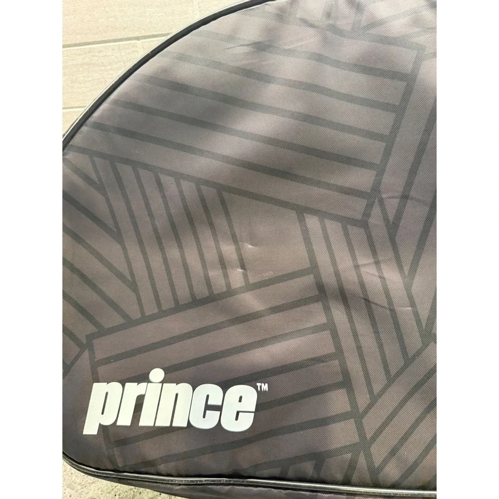 Prince Black and Gray‎ 3 Pack Tennis Racquet Bag Adjustable Strap Carrying Bag - Picture 5 of 8
